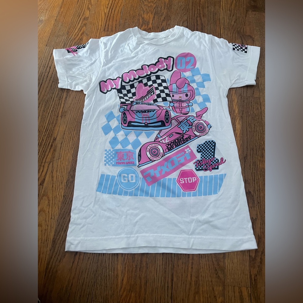 My melody and hello kitty t-shirts women’s size medium